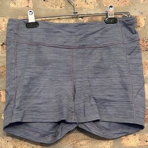 Outdoor Voices Heathered Slate Bike Shorts